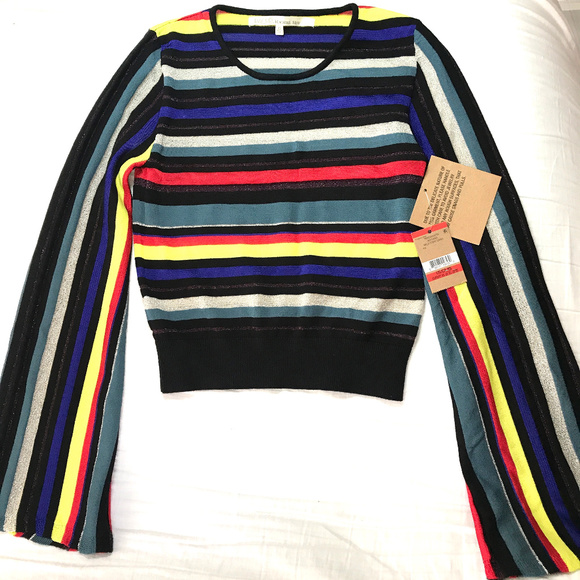 Pencil Skirt w/Crop Top Multi Color W/Shimmer - Picture 4 of 7